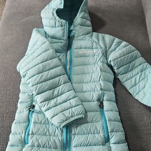 Columbia Aqua Quilted Jacket with Hood